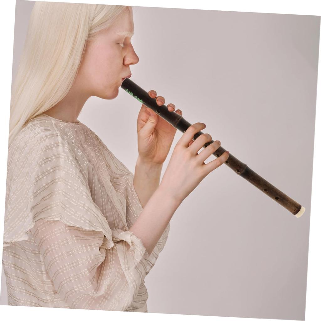 Ibasenice Bamboo Purple Bamboo Vertical for Traditional Chinese Compact Clear Perfect for Practice 6-Hole Flute, Flute, Beginners, Instrument, Size,