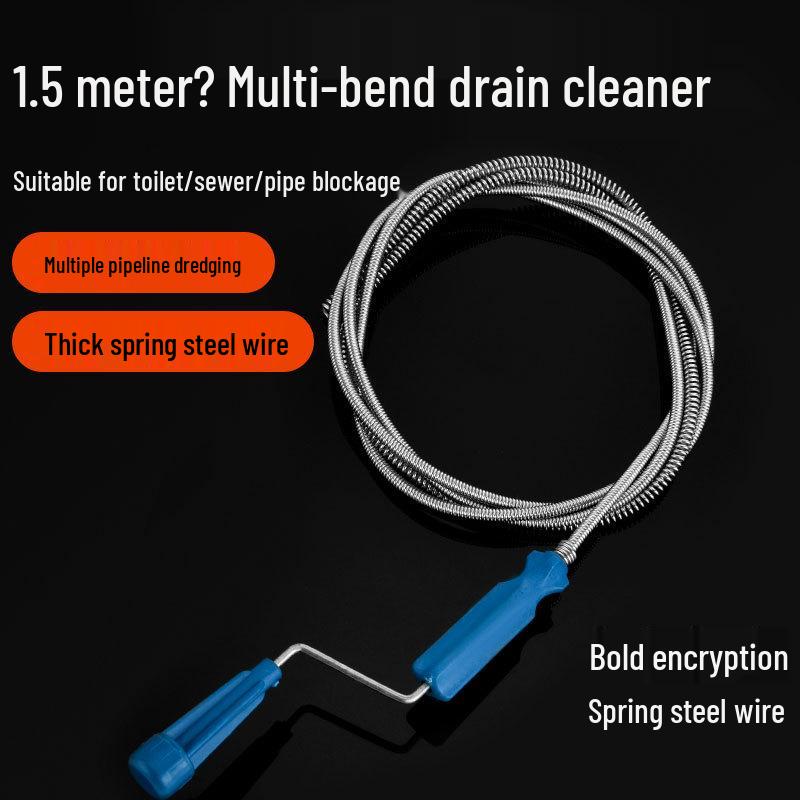 Sewer and Toilet Unclogging Tool - Kitchen and Bathroom Pipe Dredger for Blockages