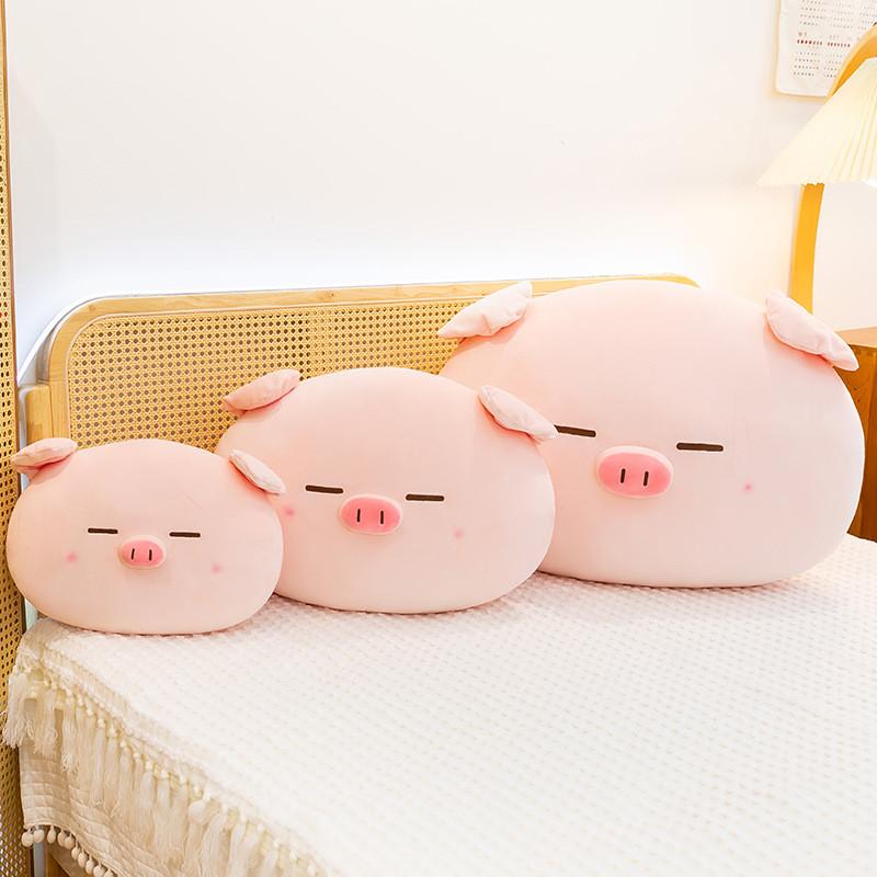 Emoji Pig Plush Pillow Cute Piglet Cushion Soft Toy For Kids Bedroom Decor