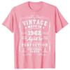 Vintage Made In 1962 Aged To Perfection Arigial Parts 61th Birthday Decorations Women Men Funny 61 Year Old Tee Tops