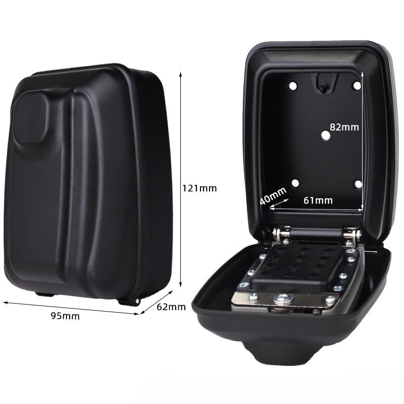 Waterproof wall-mounted key storage box with 12-digit keypad combination