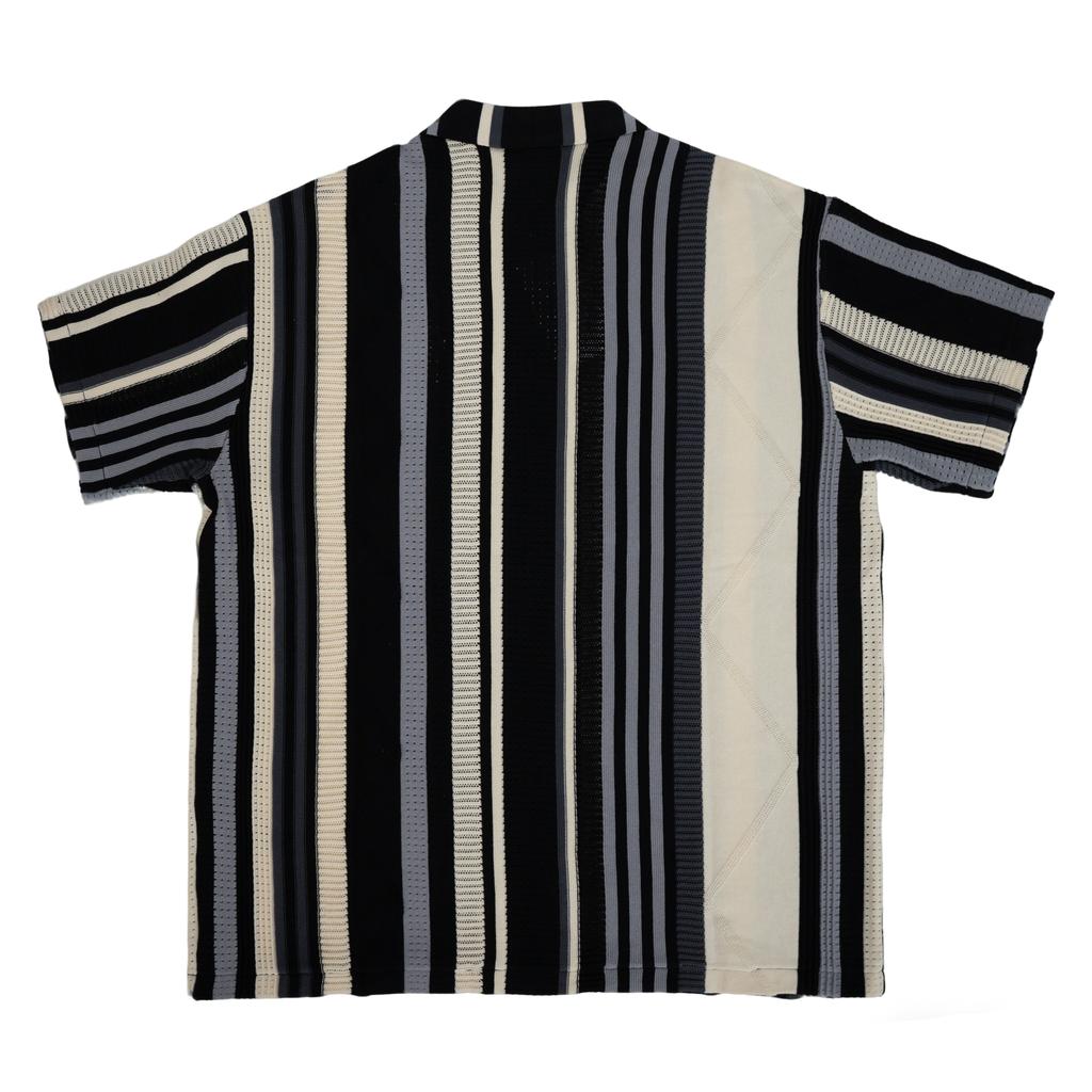Anta Kyrie Woven Stripe Breathable Comfortable Trendy Polo Shirt Men Tops Basic-Black 172621701-2