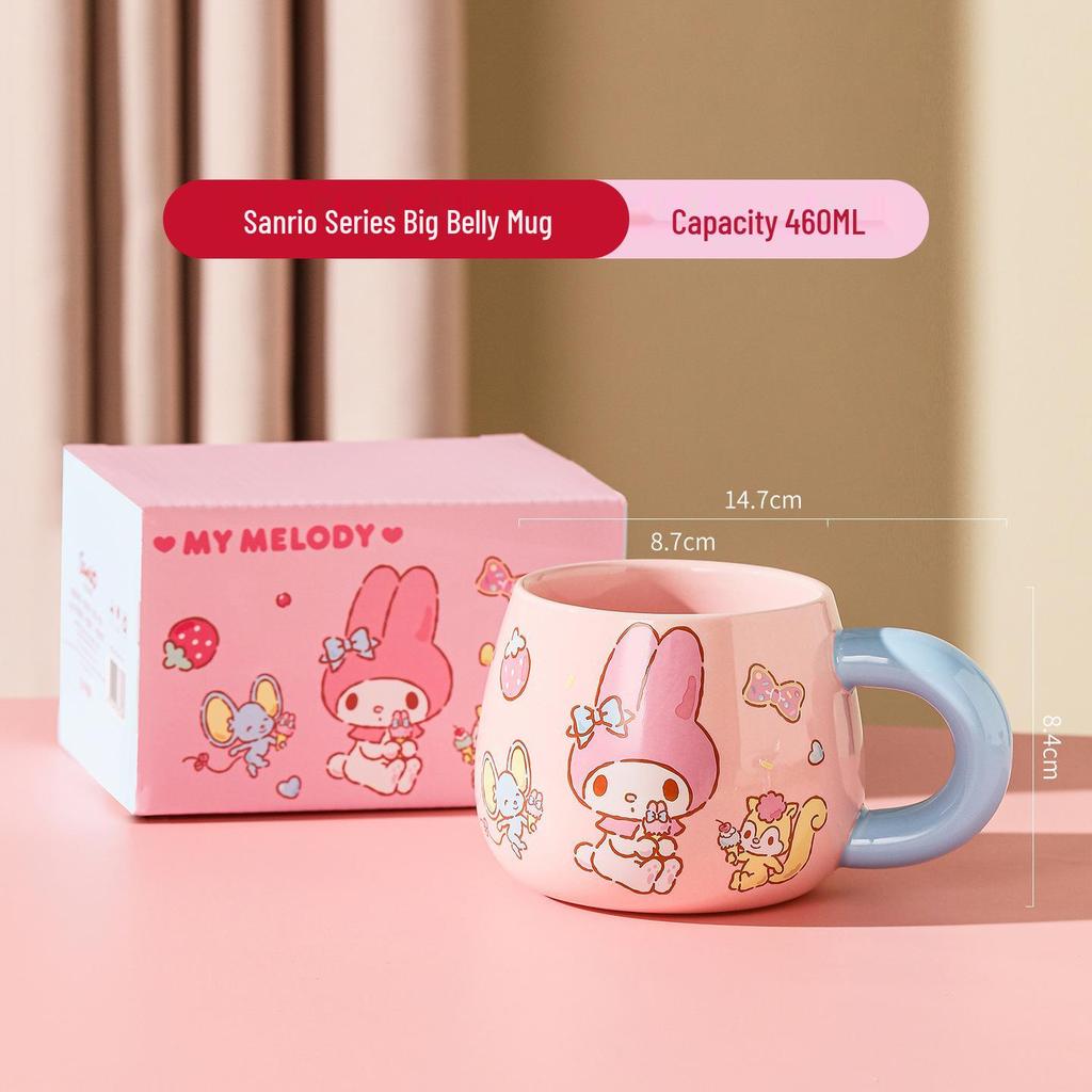 Sanrio Cartoon Girl Ceramic Mug Gift Set