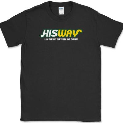 T-shirt Cristiana His Way Regalo Cristiano Gesù Dio Fede Divertente Umorismo T-shirt