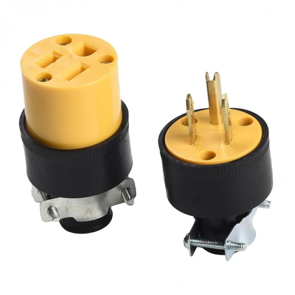 Hassle Male & Female Wire Replacement Ends 3 Prong Extension Cord