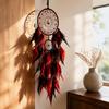 Red Black Color Dream Catcher Dual Ring Design Wall Hanging Decor Hanging Pendant  Wall Display