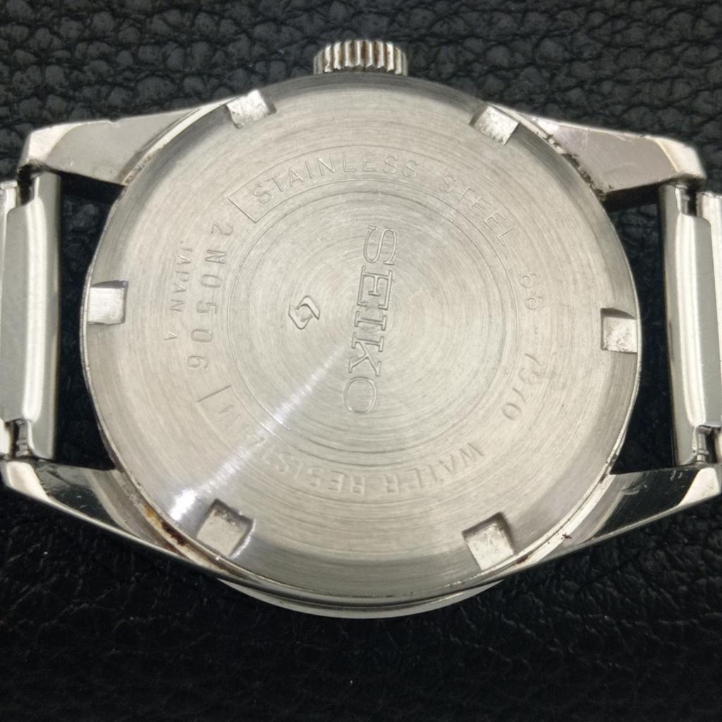SEIKO HAND-WINDING 66B JAPAN BOY VINTAGE ORIGINAL DIAL WATCH a703905-1 R213g-a703905