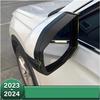 Auto Seitenrückspiegel Regenschutz Augenbraue Verkleidungsrahmen Aufkleber Schale Zubehör Passend für CR-V 6. Generation 2023-2025(Schwarz)
