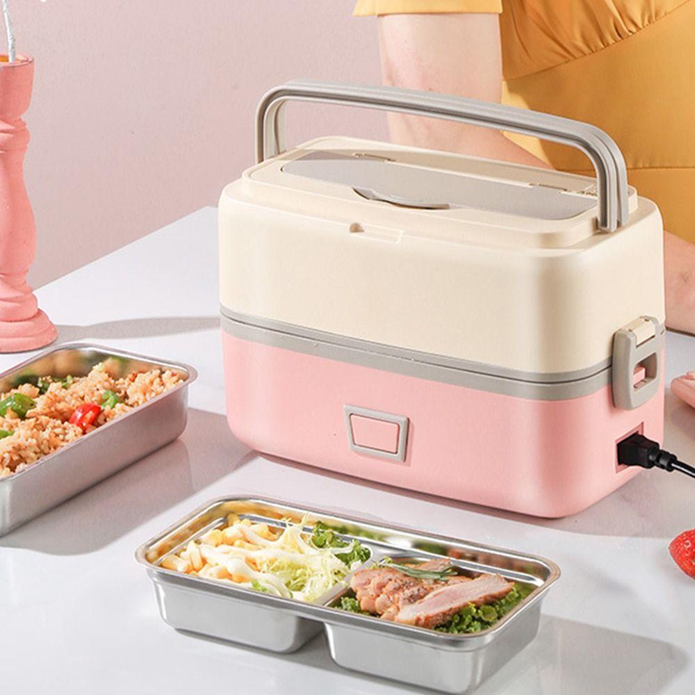 Leaf-proof Electric Heating Lunch Box Quick Heating Portable Insulated Lunchbox For Office Workers