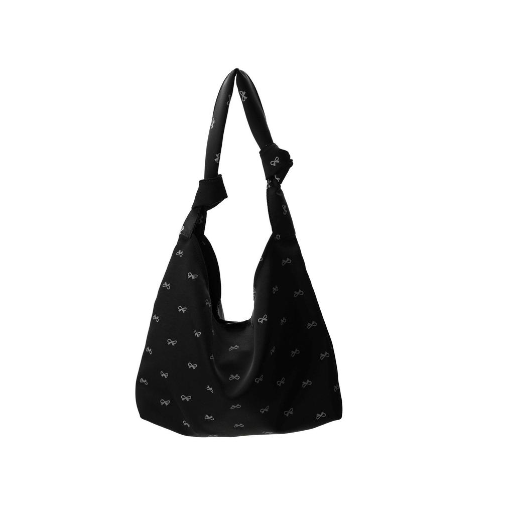 Niche Design Women's Bow Canvas Foldable Tote - 2024 Fashion