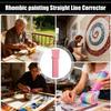 Rock Painting Alignment Tool Non-Slip Straight Edge & Holder for Stone Art, DIY Decor, Classroom & Relaxation Craft