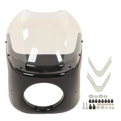 Motorcycle Glossy Headlight Fairing Transparent Windshield Kit for FL Touring Models 1996‑2013