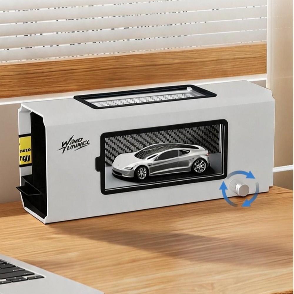 Dynamic Display Wind Tunnel Simulator Clear Flow Path Mini Wind Tunnel Desktop Decoration
