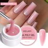 UV/LED Gel na prodlužování nehtů Křišťálový fototerapeutický gel Modelovací Rychle vytvrzující Pevný gel DIY Salon Nástroj pro nail art