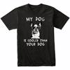 Boston Terrier Můj pes je coolnější než váš pes Vtipné tričko majitele psa