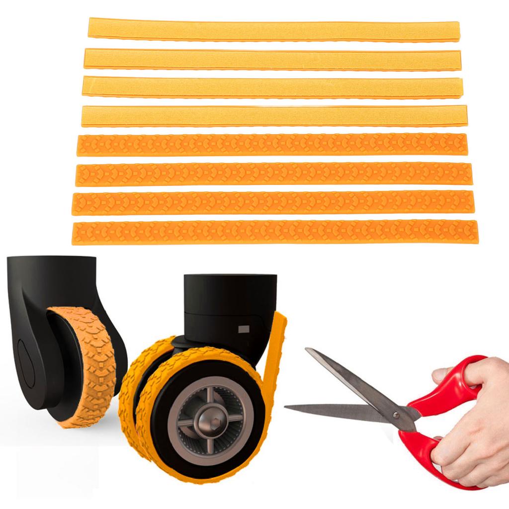 8pcs Luggage Wheels Covers Waterproof Silicone Suitcase Wheels Protectors Noise Absorbing Luggage Wheel Protective Covers for Travel