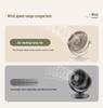 USB Rechargeable Desktop Fan with Night Light and Long Battery Life for Home, Air Circulation & Outdoor Use
