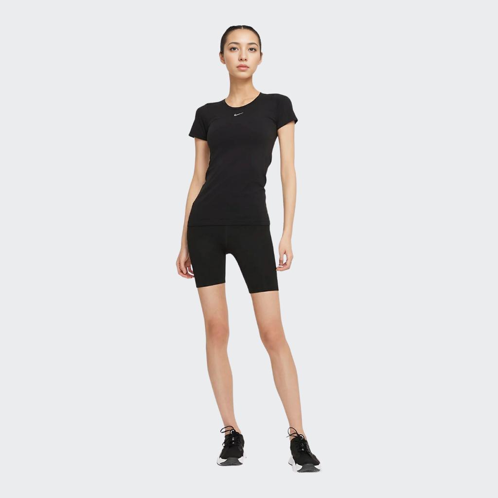 Nike Dri-Fit Adv Aura Slim-Fit Breathable Casual Short-Sleeve T-Shirt Women Tops Black DD0589-010