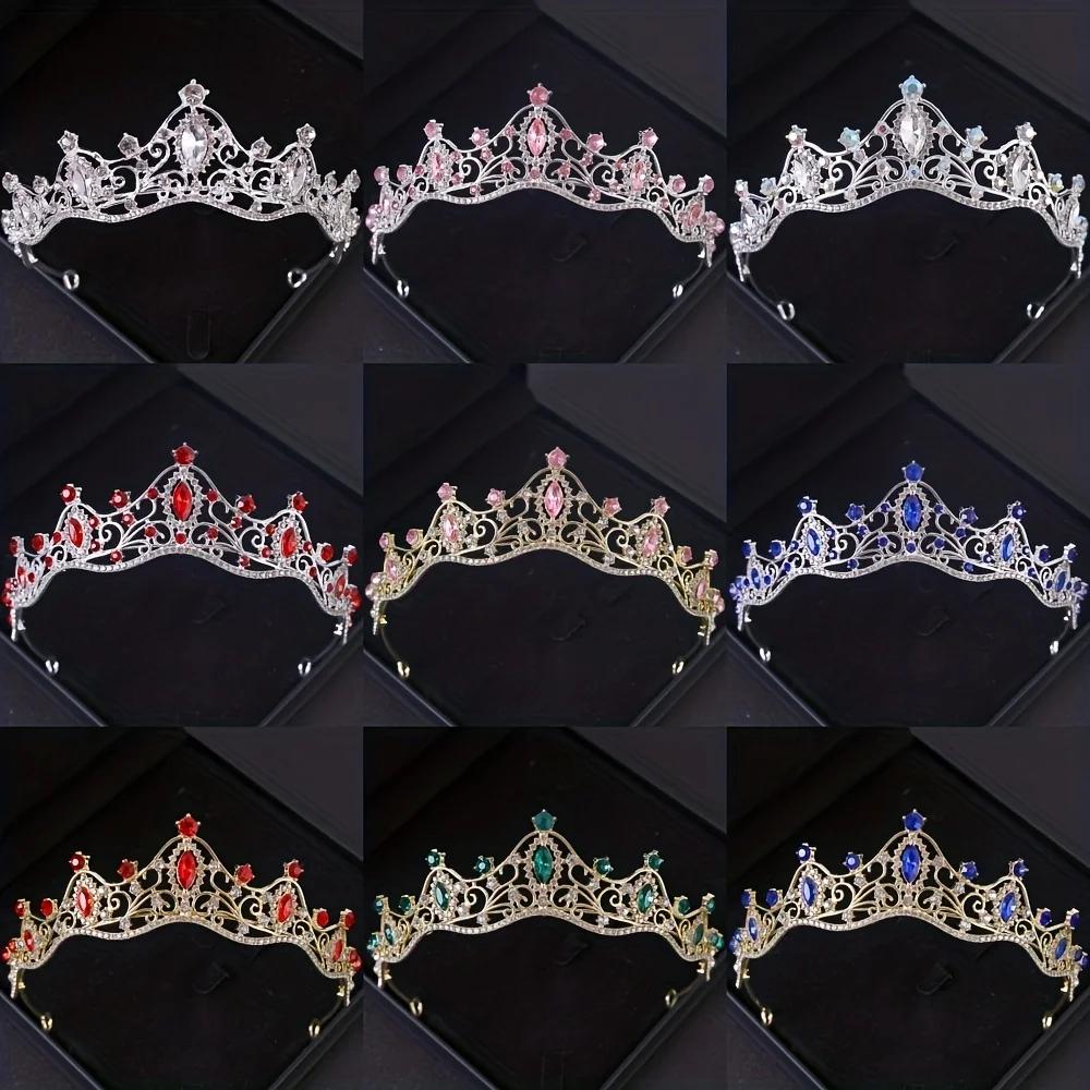 Crystal Bridal Crown Tiara Party Rhinestone Prom Diadem Headband Crown for Women Bridal Wedding Hair Accessories Jewelry Crown