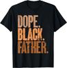 T-shirt Fête des Pères Papa Noir Dope