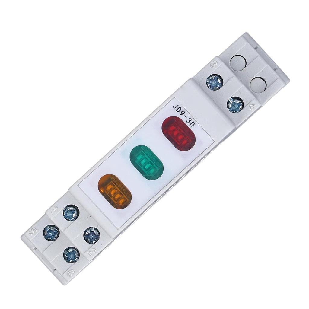 DIN Ray Indicator Light Red Yellow Green For Magnetic Starter Contactor LED Indicator Lamp Multifunctional DIN Rail Adjustable Delay Relay Timer AC