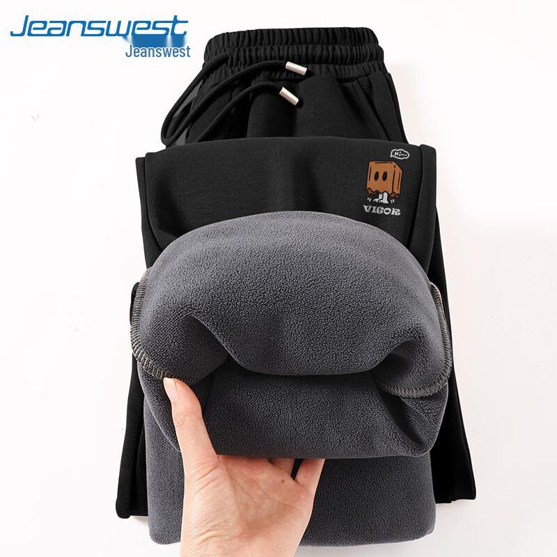 

Мужские зимние спортивные штаны Jeanswest с мультяшной плюшевой подкладкой 4XL (200-230 jin)