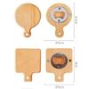 Square Round Beer Opener Wooden Beer Bottle Opener Universal Beer Cap Catche  for Home Kitchen Bar