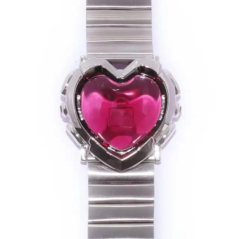Fashion Punk Red Love Laser Stars Metal Strap Unisex Bracelet Simple Personality  Jewelry for Women Men Birthday Gift Bracelet