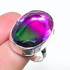 Natural Bi-Color Tourmaline 925 Sterling Silver Jewelry Ring Size 9 AR-17089