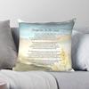 Footprints In The Sand Poem Square Pillowcase Polyester Linen Velvet Pattern Zip Decorative Car Cushion Cover