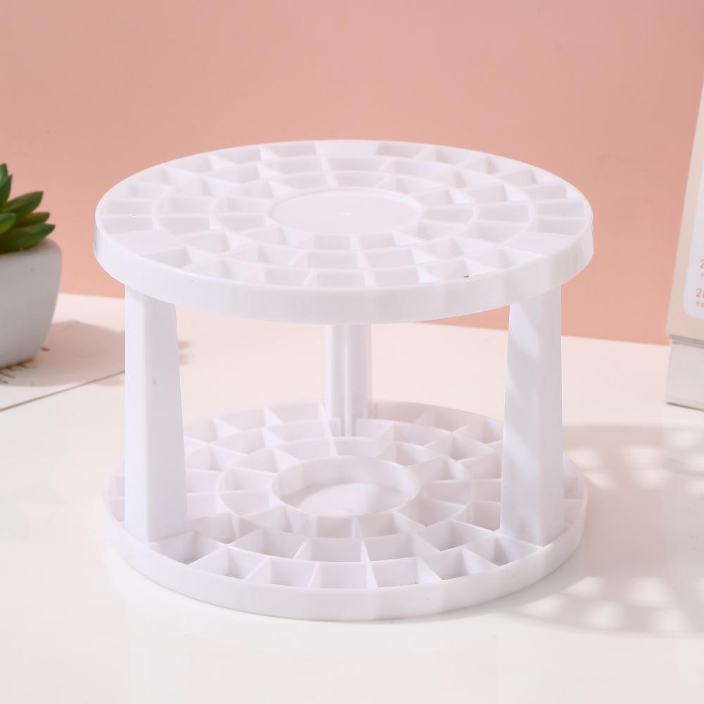 Round Multifunctional Desktop Shelf Plastic Finishing Pen Holder Cosmetics Storage Shelf