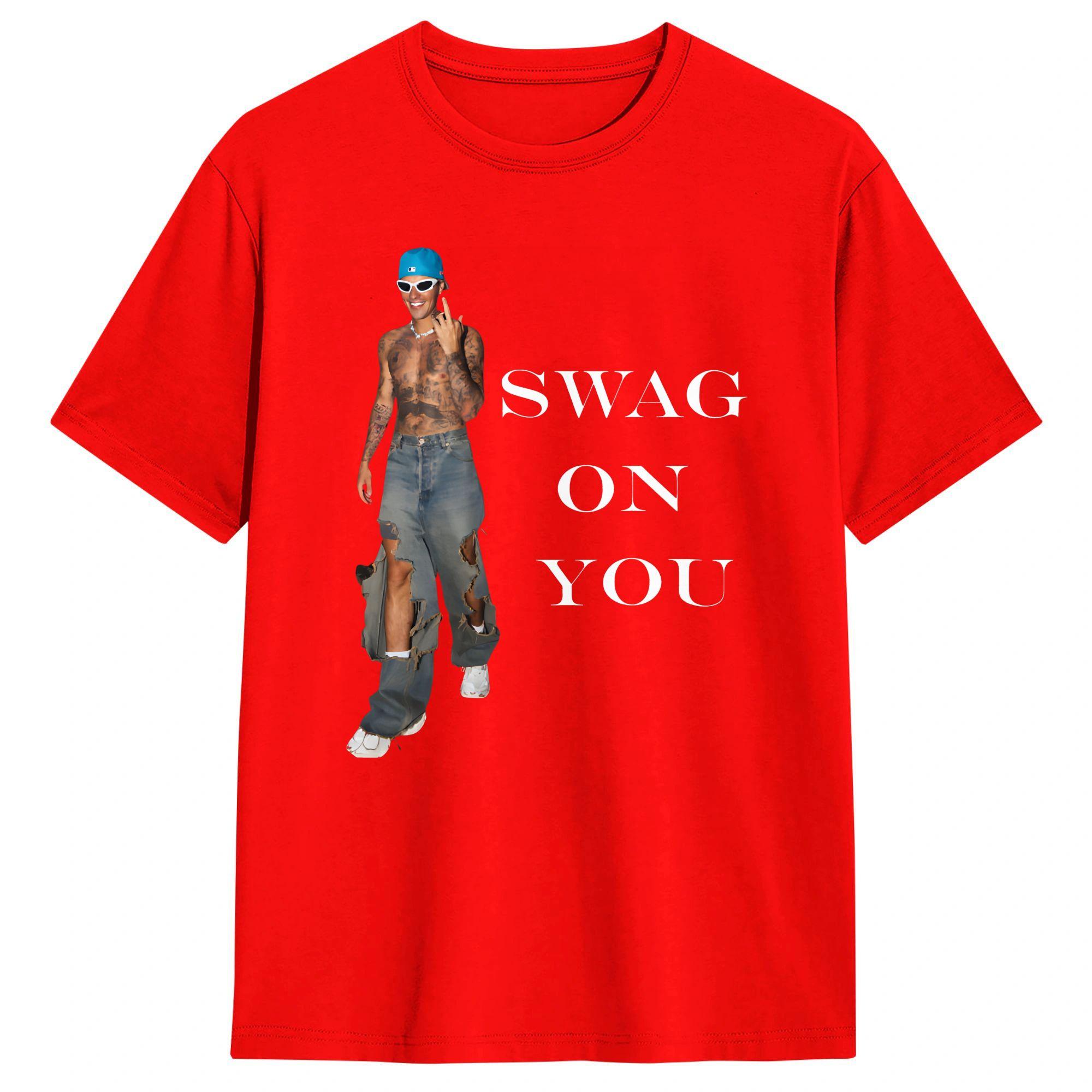 

Unisexs JJustins BBiebers SWAG on U TShirts Cotton Clothes Summer Casual Short Sleeve T Shirt Crew Neck Trending Casual Tshirt S