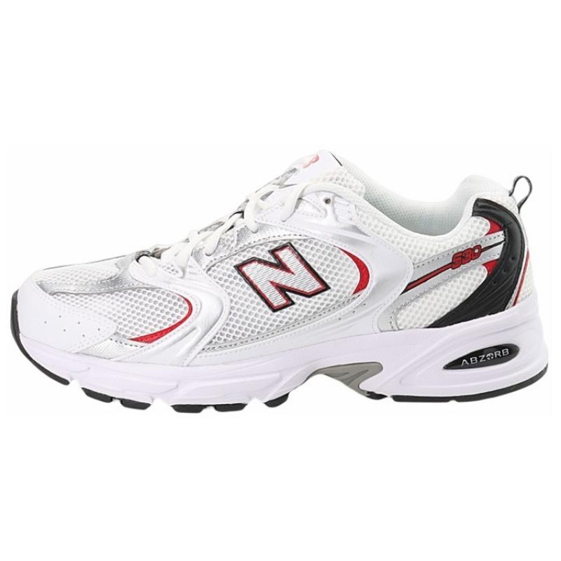 

New Balance 530v2 Бело-серебристо-красные кроссовки MR530SA 37.5