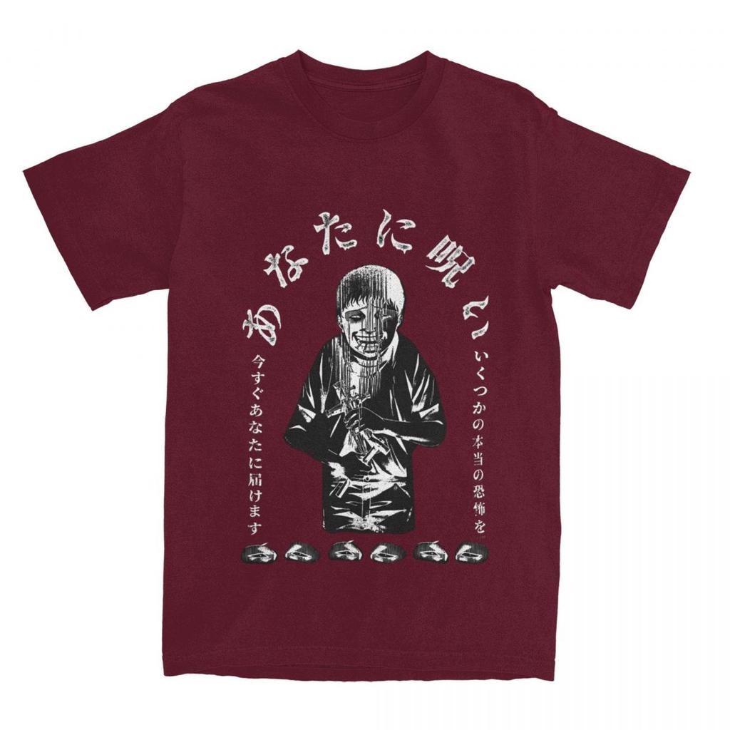Herr T-shirt Souichi Förbannelse På T-shirts Mode Junji Ito Serietidning Sommar T-shirts Estetisk Vardag Ren Bomull Kläder Gåva