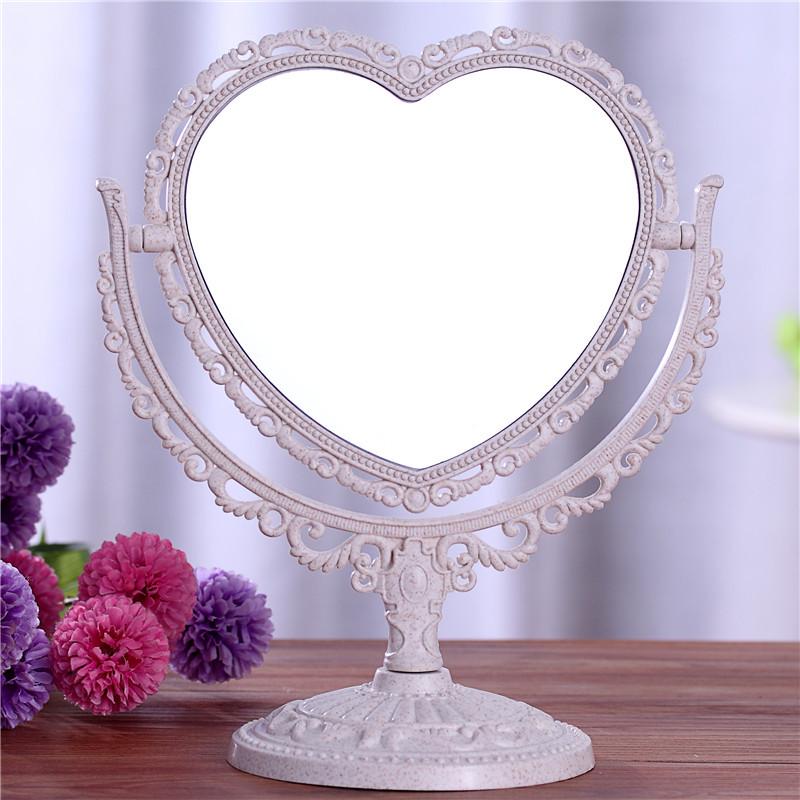 European Style Double-Sided Rotating Makeup Mirror for Dressing Table