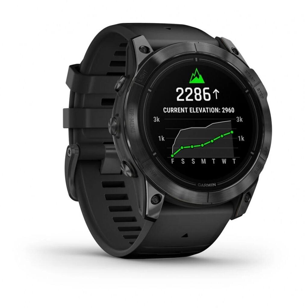 Garmin Epix™ Pro Gen 2 Standard 51mm Schwarz/Schiefergrau + Silikon-Armband