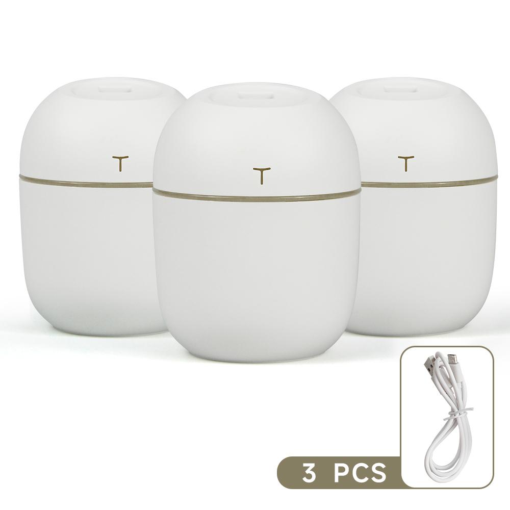 Mini USB Air Humidifier 220ML Portable Ultrasonic Humidifier with Colorful Night Light Quiet Operation for Home Office Bedroom