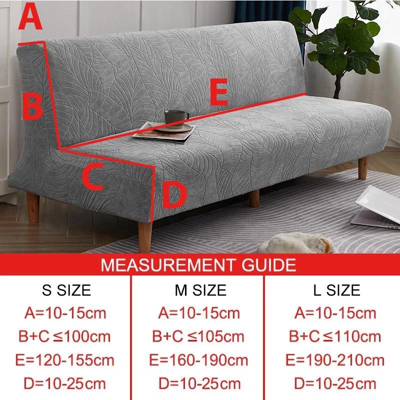 Living Room Waterproof Sofa Bed Cover Folding Armless Elastic Thickened Armchair Protective Cover
