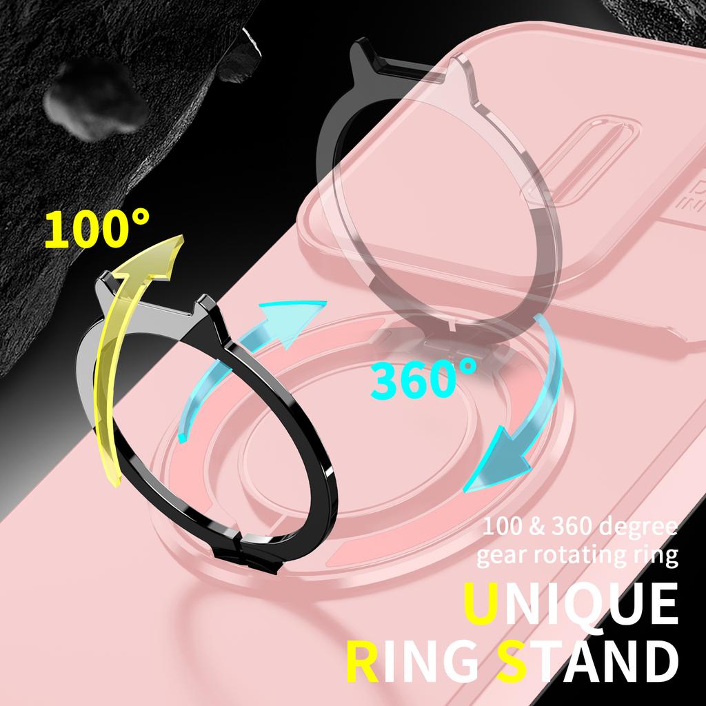 Voor Redmi 15C A5 171mm 173mm 360 Graden Roterende Magnetische Beugel Voor Redmi 15 5G 169mm Met Camera Bescherming Telefoonhoes
