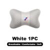 1PC Car Seat Neck Pillow Headrest Rest Support Pad For BMW M Power Performance M3 M5 X1 X3 X5 X6 F15 E46 E39 E36 E60 E90 Sticker av2