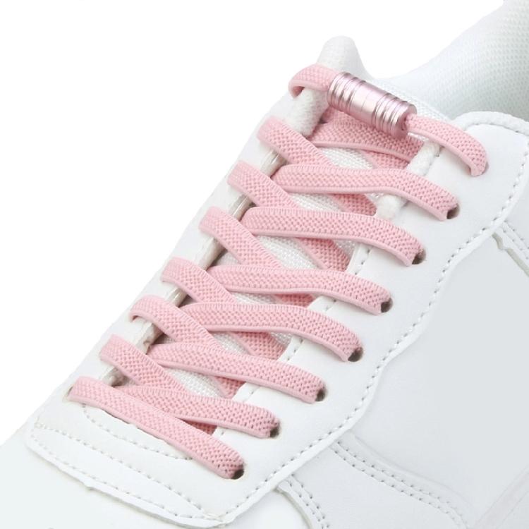 Metall-Aglets Elastische Schnürsenkel Strapazierfähig Abriebfest Schuhbänder Einfache Montage Perfekt Für Kinder Erwachsene Senioren