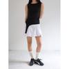 Mainingkeollegteo Unbalanced Sleeveless Top, Black
