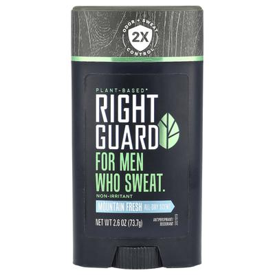 Right Guard, Plant-based Antiperspirant/deodorant, Men's, Mountain Fresh, 2.6 Oz (73.7 G)