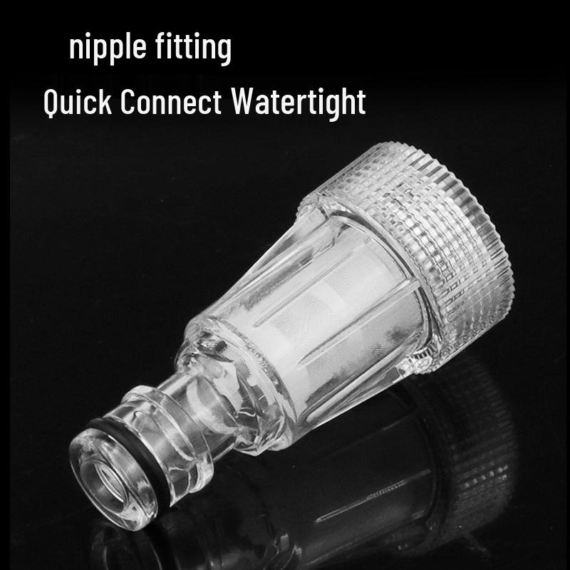 Transparent 6-Point Quick Connect Inlet Filter for Washing Machines