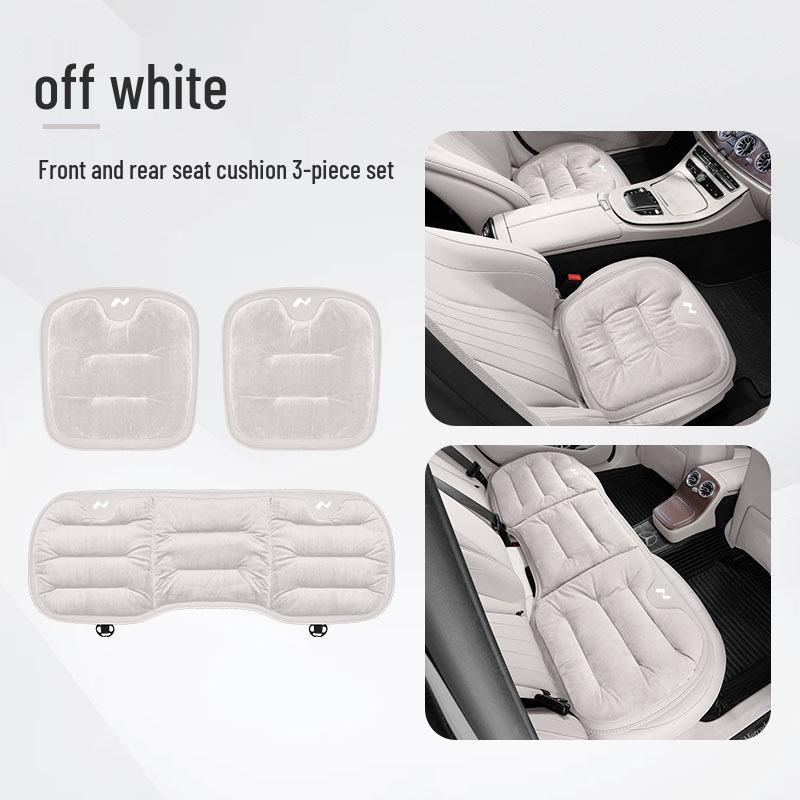 Autumn/Winter L60/L90 Flannel Car Seat Cushion and Backrest Pad for Warmth and Decoration