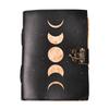 Leather Journal-Handmade Deckle Edge Paper, leather Half Moon journal, handmade Journals,Handcrafted Books