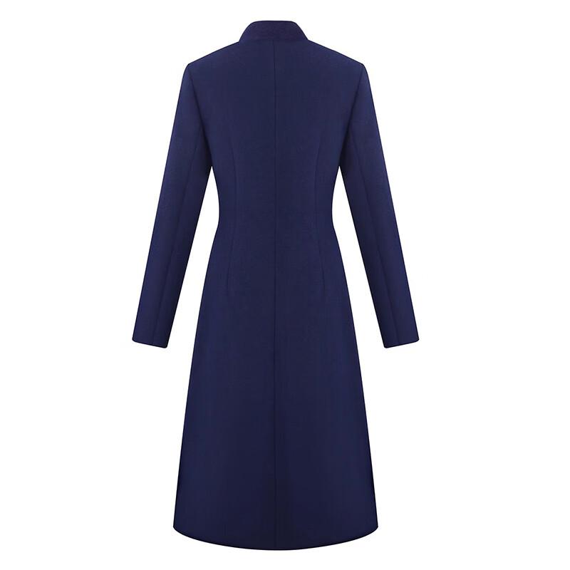 Women's Chinese Style Embroidered Professional Wool Coat