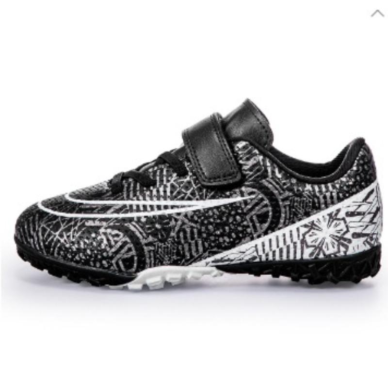 Children's Football Shoes Low-top Velcro New Breathable Student Professional Training Sneakers Indoor Foreign Minister Broken Nails