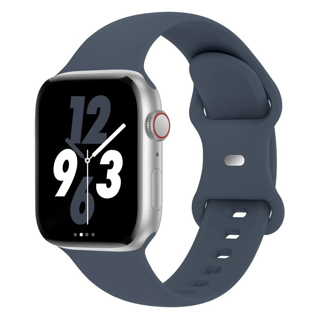 Silikonowy pasek do Apple Watch 44mm 45mm 40mm 41mm 42-38mm 45 mm bransoletka sportowa iwatch series 8 7 6 5 4 3 SE 9 Ultra 2 49mm