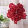 DIY Clothing Brooch Flower Multi-layer Appliques Embroidered Large Size Clothing Patches Sequin 3D Clothing Applique Dressmaking